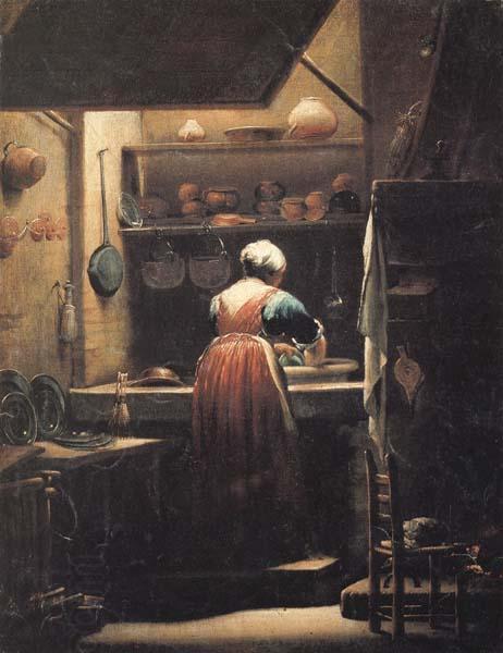 CRESPI, Giuseppe Maria The Scullery Maid China oil painting art